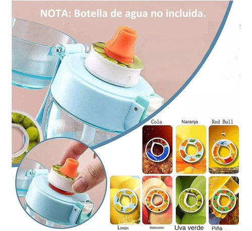 21 Anillos Divertidos De Frutas Para Air Up Botella