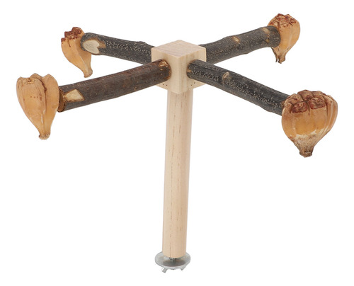 Pájaro De Madera Con Forma De Percha Giratorio Para Entrenam