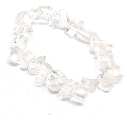 Pulsera Piedras Cristal Cuarzo Brazalete Meditación