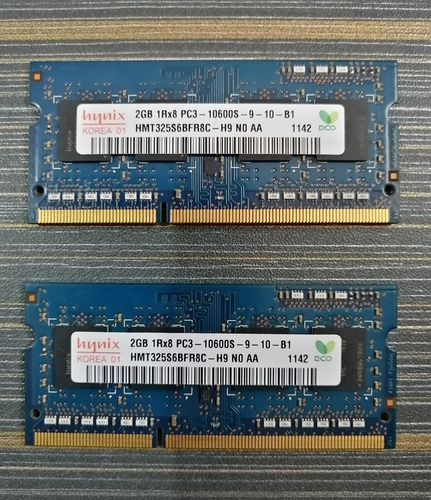 Memoria Ram Laptop 2gb Ddr3 1333mhz Pc3-10600 204-pin