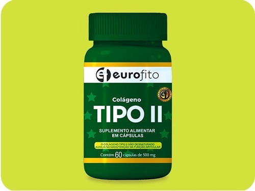 Colageno Tipo Ii 500mg C/60 Capsulas Sabor Sem Sabor