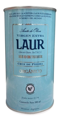 Aceite De Oliva Cruz De Piedra Organico Laur 500ml Extra Vir