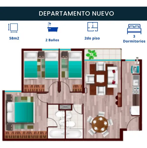 Arriendo Depto 3d-2b Bosque Pucalan (3662)