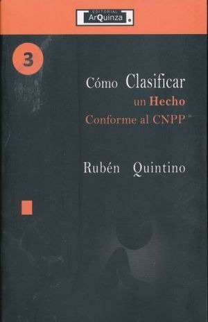 Libro Como Clasificar Un Hecho Conforme Al Cnnp Nuevo