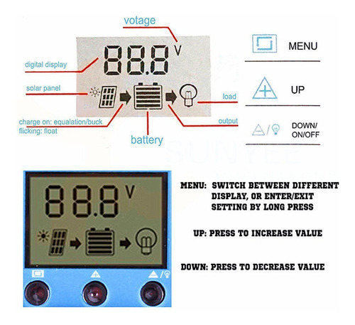 Generador Controlador De Carga Solar De 10a 12v/24v Para Hom
