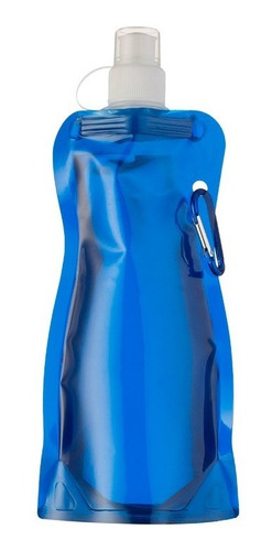 Imagem 2 de 6 de 50 Unidades Squeeze Dobrável Com Mosquetão, 480ml