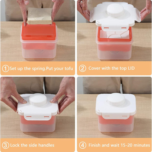 Tofu Press, Apto Para Lavavajillas, Escurridor De Tofu Ajust