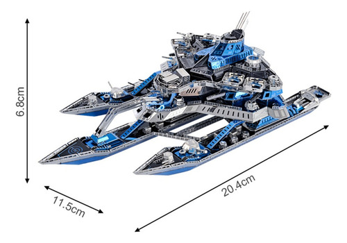 * 3d Metal Puzzle Ship Model Diy Construction Kit