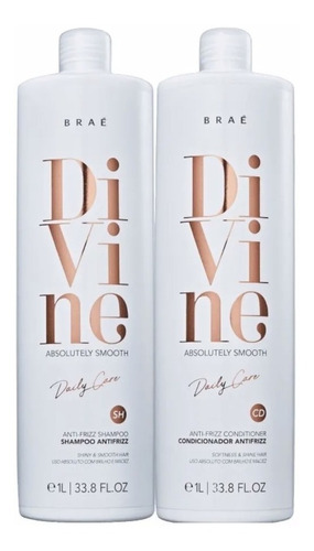 Braé Kit Anti-frizz Divine Shampoo 1l + Condicionador 1l