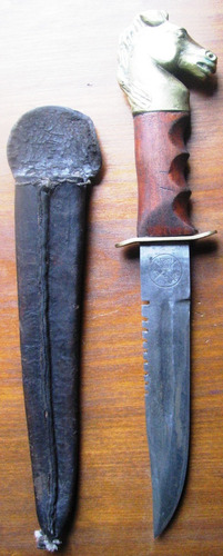 Imagen 4 de 7 de Cuchillo Militar Antiguo Del Arma De Caballeria R.o.u