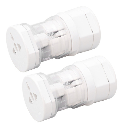 World Travel Adapter, 2 Unidades, Carcasa Aislante Abs Unive