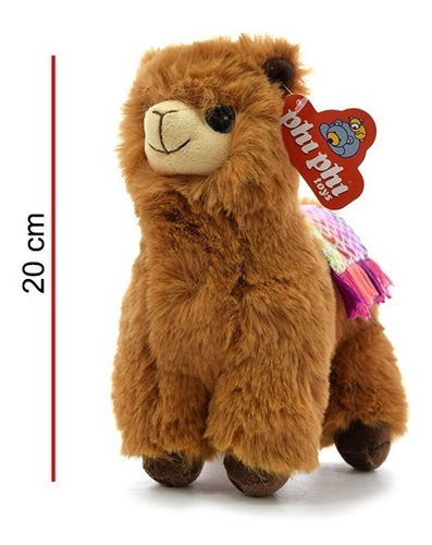 Imagen 4 de 6 de Peluche Llama Norteña 20cm Original Phi Phi Toys La Plata