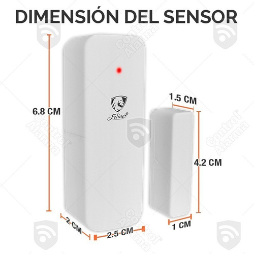 Imagen 8 de 8 de Magnetico Puerta Ventana Alarmas Inalambrica Sensor Casa