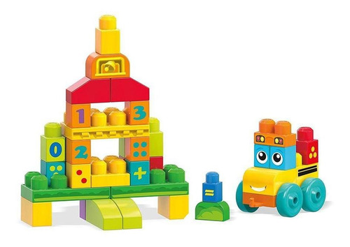 Juguete De Construcción Mega Bloks 123 Camión Escolar 40pzs