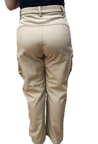 Jogger Cargo Dama Afelpado Pantalon Mujer Termico