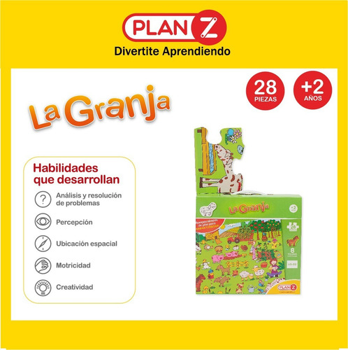 Imagen 2 de 9 de Rompecabezas De Piso La Granja. Puzzle 28 Piezas