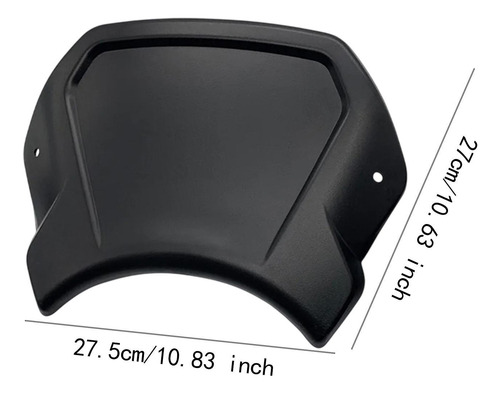 Parabrisas De Motocicleta, Placa Frontal, Deflector De Negro
