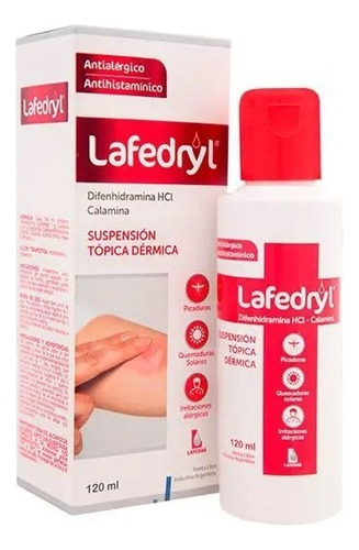 Lafedryl Suspensión Tópica Dermica 120ml Tipo De Piel