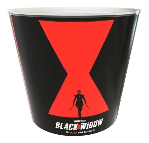 Balde Pop Black Widow Cine / Viuda Negra