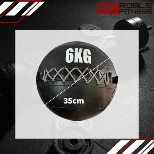 Imagen 2 de 8 de Medicine Ball 6 Kg Crossfit Pelota Sin Pique Reforzada
