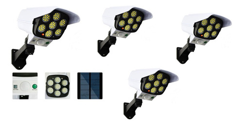 Lampara Led Solar X4 Equipo Led Solar Persuasivo Seguridad