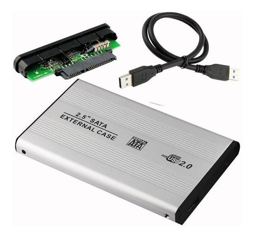 Imagen 1 de 1 de Case De Disco Duro Externo 2.5 Laptop Dd Auliminio Usb 2.0