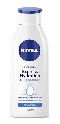 Crema Corporal Nivea Express Hydration 400ml 12 Unid Bulto