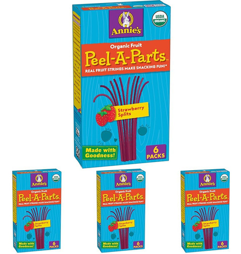 Annie's Organic Peel-a-parts Snacks Con Sabor A Frutas, Fres