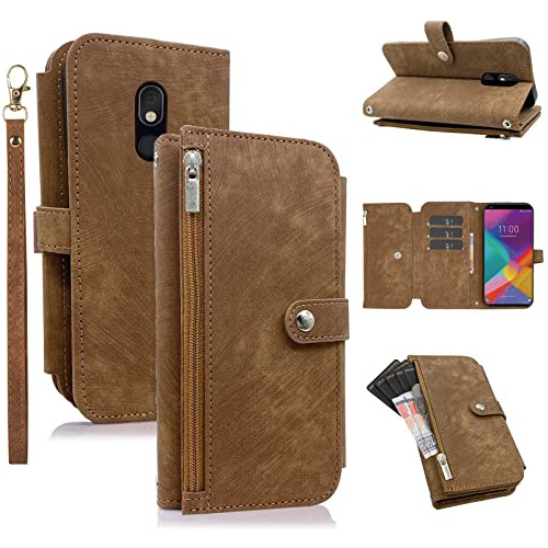 Funda Cartera Para LG Stylo 5/5+/5v/5x/stylo5 Plus Cafe L-02