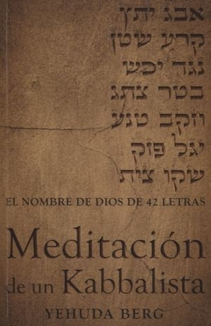 Libro Meditacion De Un Kabbalista El Nombre De Dios De Nuevo