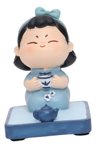 Soporte Para Teléfono Celular, Mini Estatua De Té