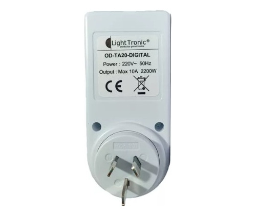 Imagen 2 de 2 de Timer Programable Digital Enchufable Temporizador Heladera
