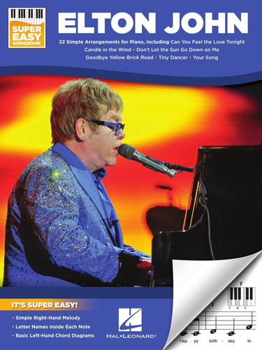 Partitura Piano Elton John Super Easy Songbook 2019 Digital Oficial