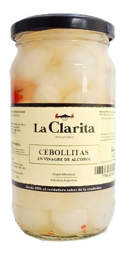 Cebollitas En Vinagre De Alcohol X200g La Clarita (kosher)