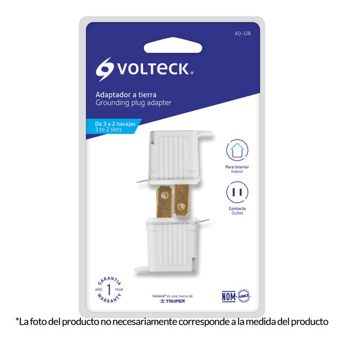 Adaptador 3 A 2 Naranja 2 Pzs Volteck