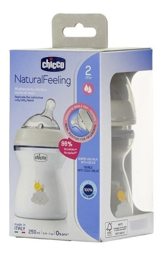 Biberon Chicco Natural Feeling 250ml 2m+ En Creciendo