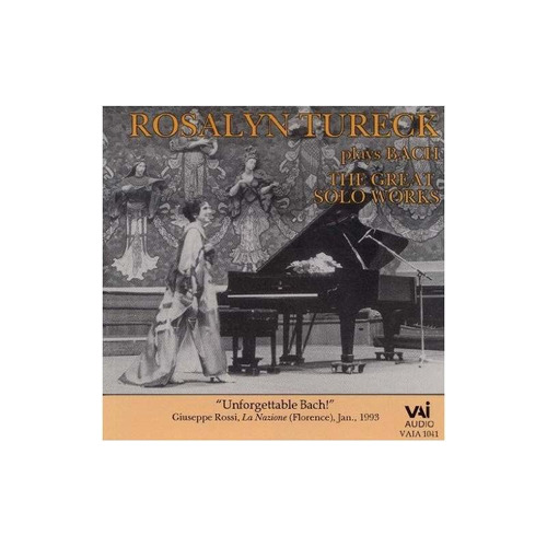 Bach/tureck Rosalyn Tureck Plays Bach Great Solo Works Cd