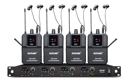 Sistema De Monitoreo Inalambrico In Ear Acemic Em-d04