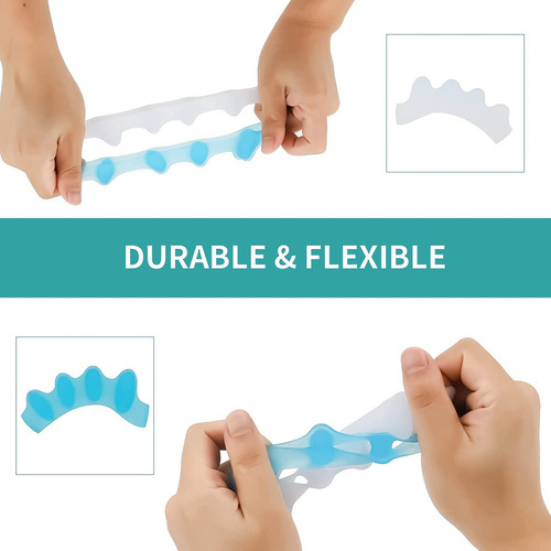 . Separadores De Dedos De Gel, 2 Pares Espaciador De Dedos