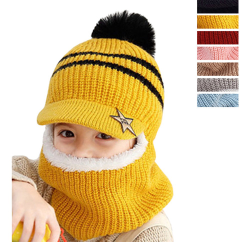 Gorro Cálido De Invierno Para Bebés, Bufanda, Orejeras