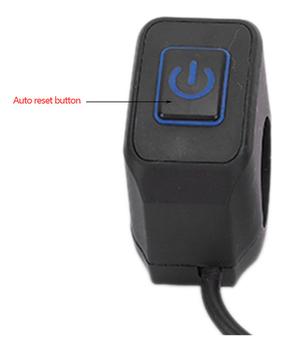 Botón De Bocina De Motocicleta Azul Número 12, Control De Ma