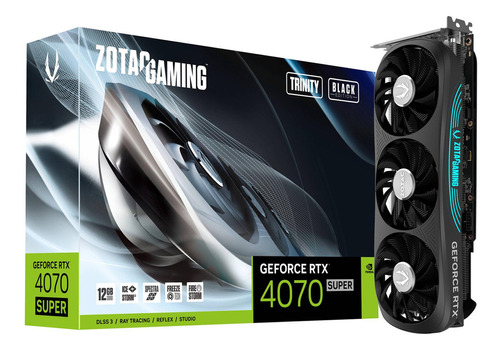 Tarjeta De Video Zotac 4070 Super Trinity Black Edition 12gb