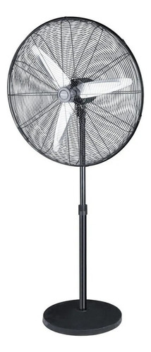 Ventilador de pie Philco VPIS7616E negro con 3 palas color  plata de  metal, 30" de diámetro 220 V