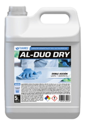 Desinfectante Limpiador Multisuperficie Al Duo Dry 5lts