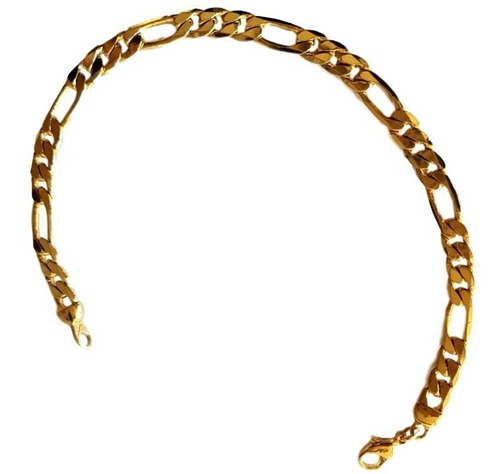 Pulsera Hombre Oro Laminado 18 K Ancha Calidad Y Garantia