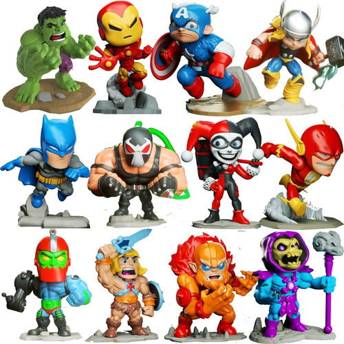 Imagen 5 de 5 de Muñeco Destructor Shredder Figura Chibi Tortugas Ninjas