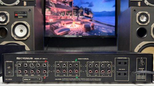 Pre Amplificador Cygnus Cp-1800x Black/conservação Raríssima (Usado)