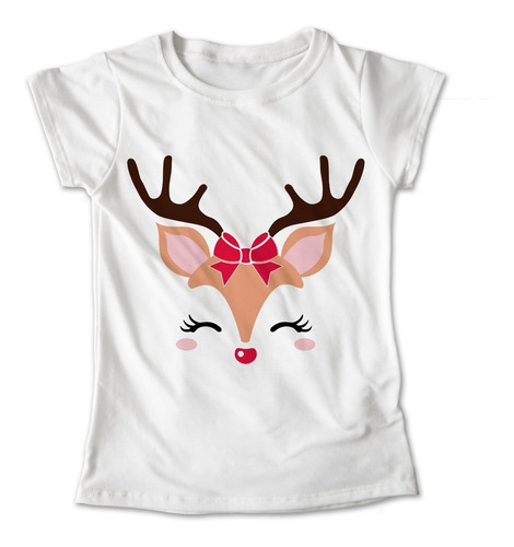 Blusa Navidad Reno Trineo Playera #384