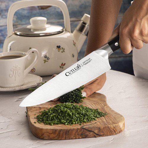 Cuchillo De Cuchilla Y Cuchillo De Chef - Acero Alemán Forja
