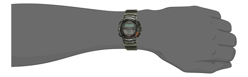 Relógio Casio Fishing Timer Ws-1200h-3avcf Para Homens, Verd